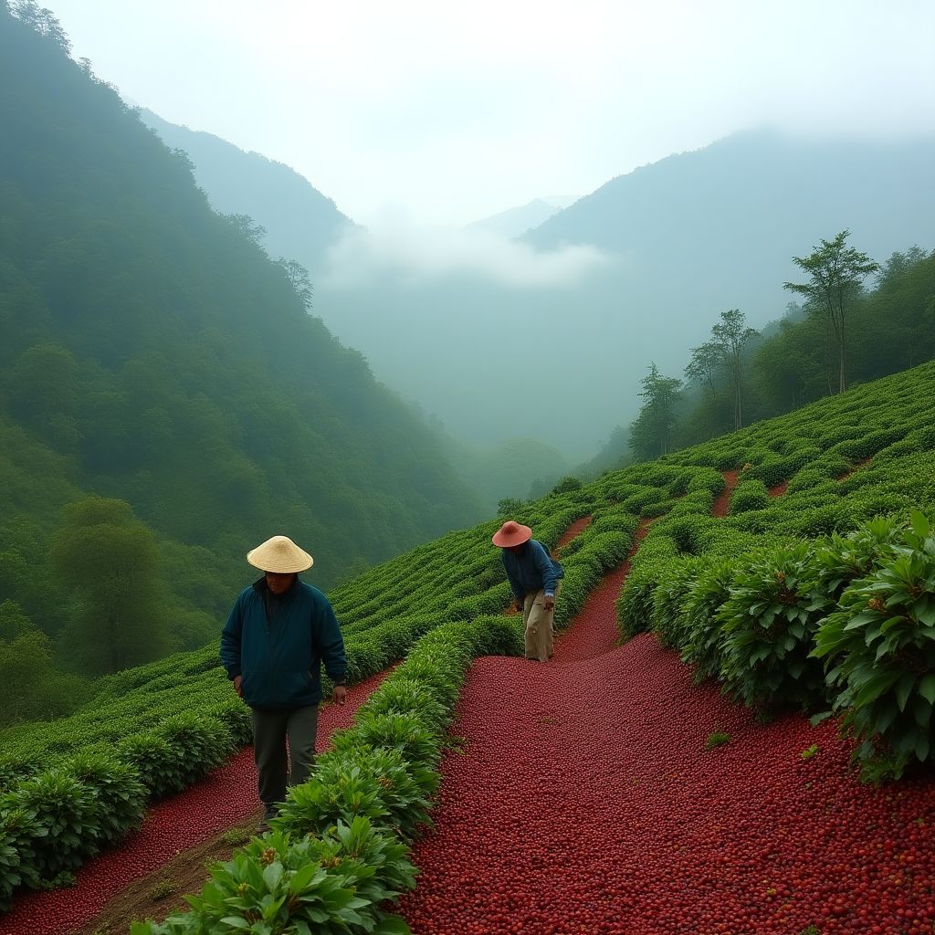 Producción de café en Bolivia