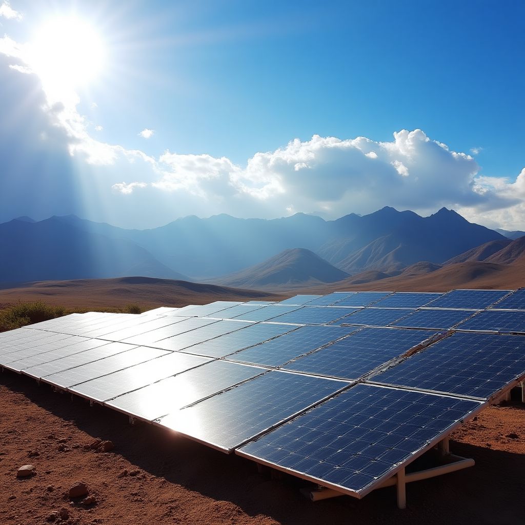 Paneles solares en Bolivia